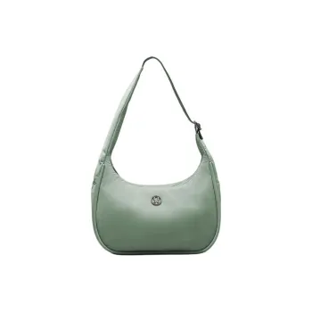 Lululemon Nylon Handbag Shoulder Bag Mini Women's Gray Eucalyptus Tree Color