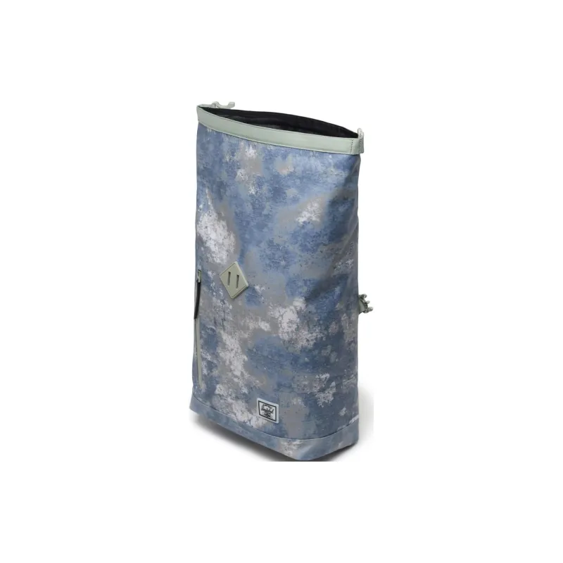 Herschel Recycled Fabric Backpack Unisex Blue With Light Green Accents-3