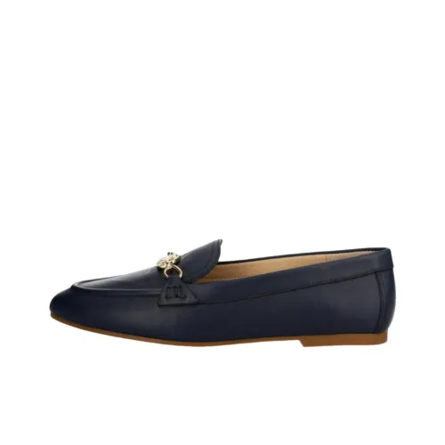 LAUREN RALPH LAUREN Avery Logo Plaque Round-Toe Loafers Women's