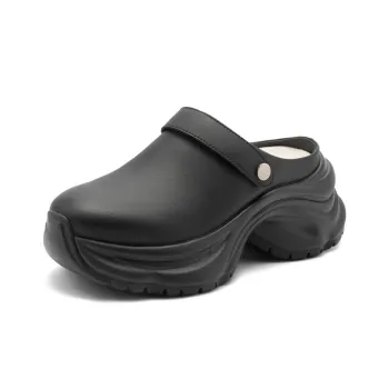 BELLE Abrasion Resistant Closed Toe Slippers Women's Black, Pink, Beige
