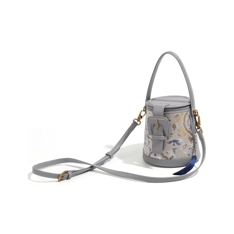 MISS GAIL Artificial Leather Shoulder Bag, Crossbody Bag, Handbag Women's Gray-2