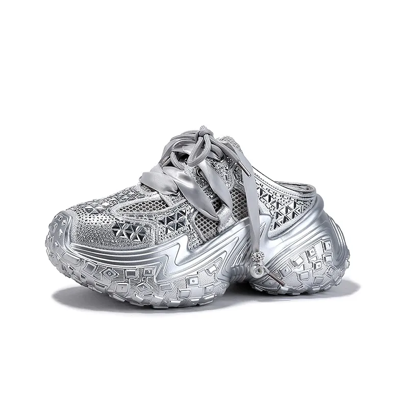 SELAIYA Slippers Women's Silver-0