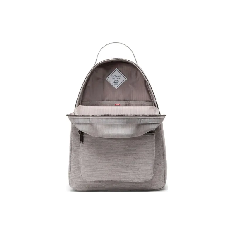 Herschel Recycled Fabric Backpack Unisex Light Gray-3