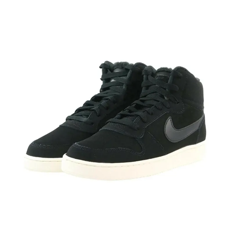 Nike EBERNON Mid SE Cushioning Mid Top Skateboard Shoes Women's Black-2