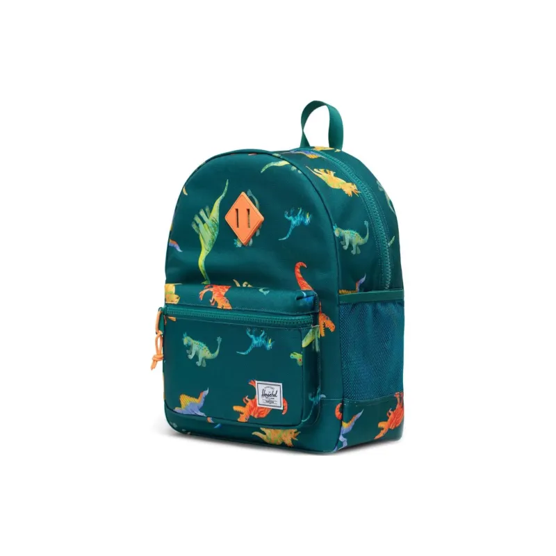 Herschel Recycled Fabric Backpack Unisex Green Dinosaur-1