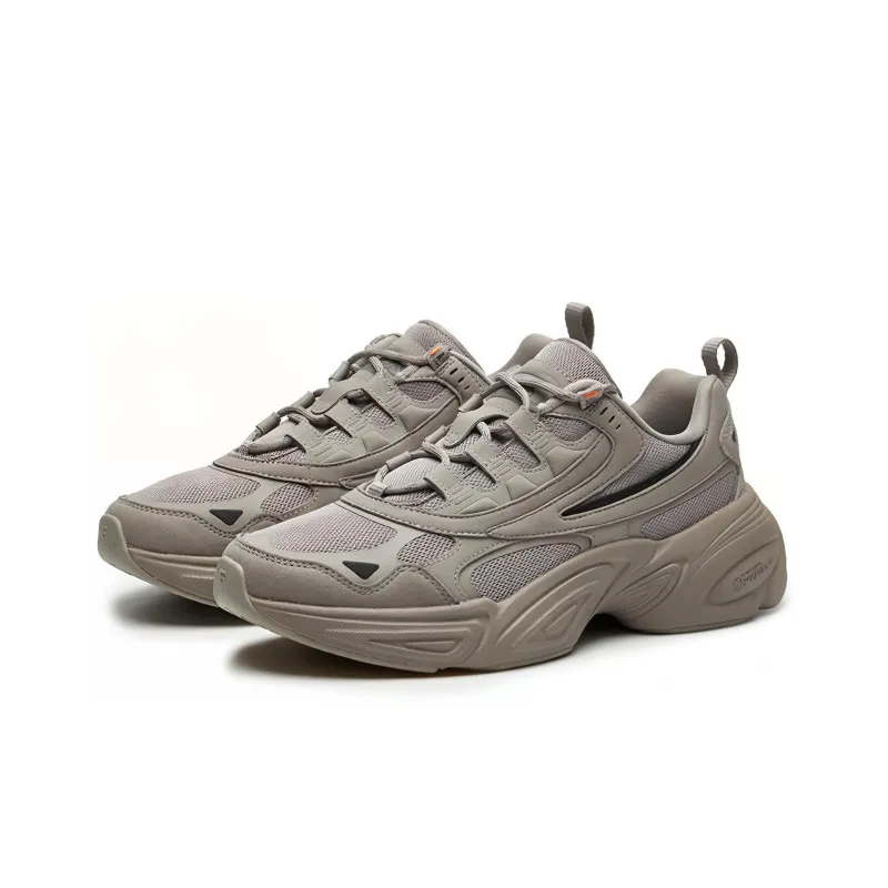 FILA Cube Cushioned Breathable Slip-Resistant Low-Top Casual Shoes Women's Faded Dove Gray-2