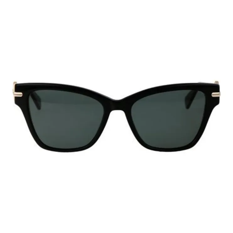 LONGCHAMP Acetate Cat Eye Sunglasses Unisex Black-1