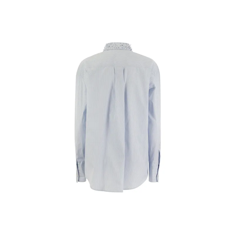 Fabiana Filippi Embellished Pinstriped Shirt-1