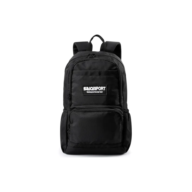 SAIQI Polyester Backpack Regular Unisex Black-0