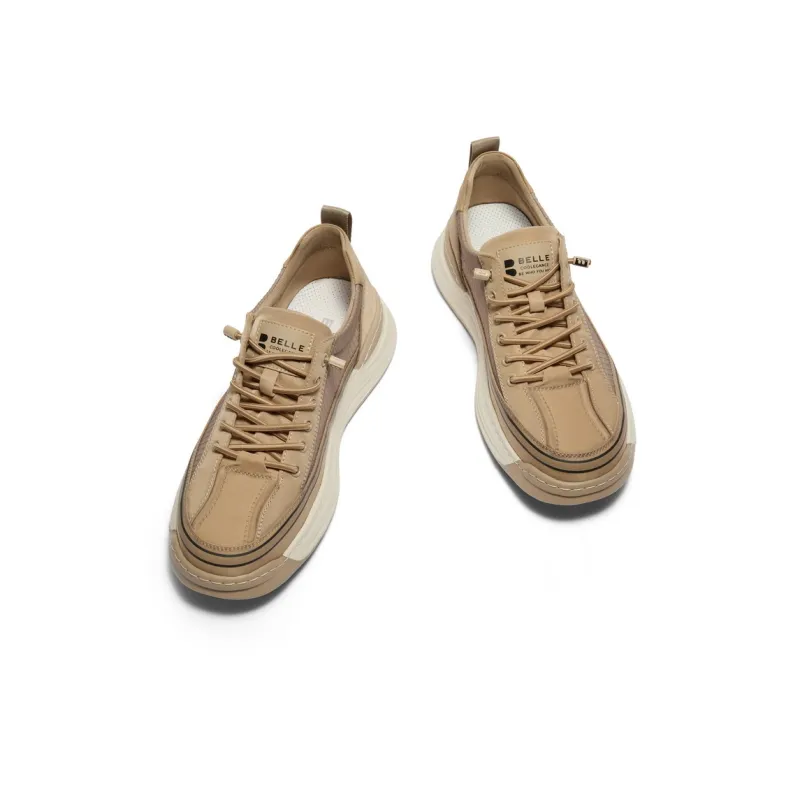 BELLE Casual Shoes Men's Black, Apricot-2