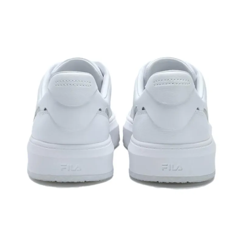 FILA OLIMPICA Anti Slip Wear Resistant Low Top Skateboard Shoes Women's White-3