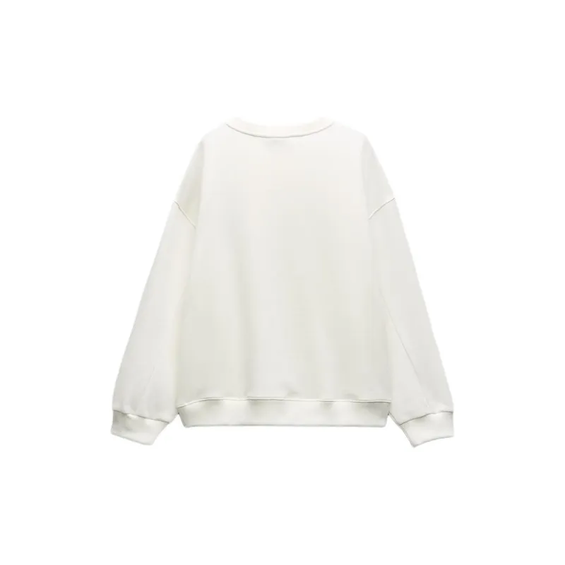 ZARA Sweatshirts Women's White-1
