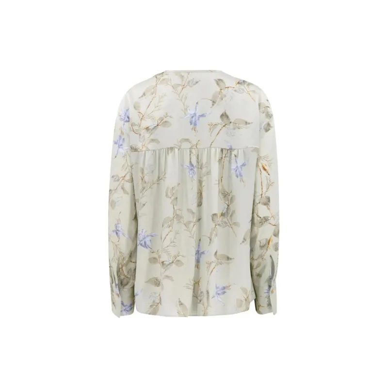 VINCE Bellflower Silk Blouse-1