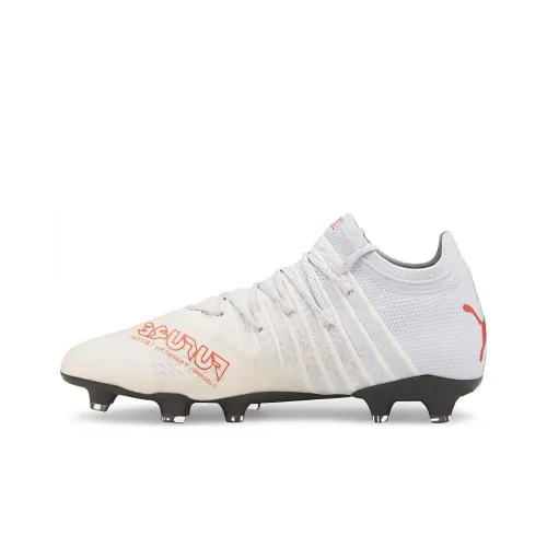 PUMA First Mile Is A Recyclable And Eco-friendly Series Soccer Shoes Men Mid-Top Gray White