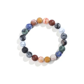 YINCHIE White Turquoise Bracelets Men's