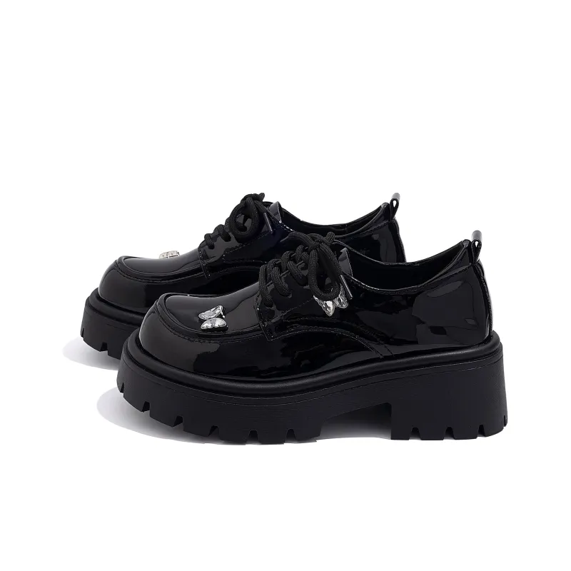 HUANQIU Loafers Women's Black-1