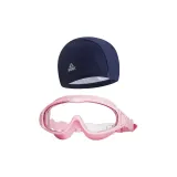 Pink+Dark Blue Swimming Cap