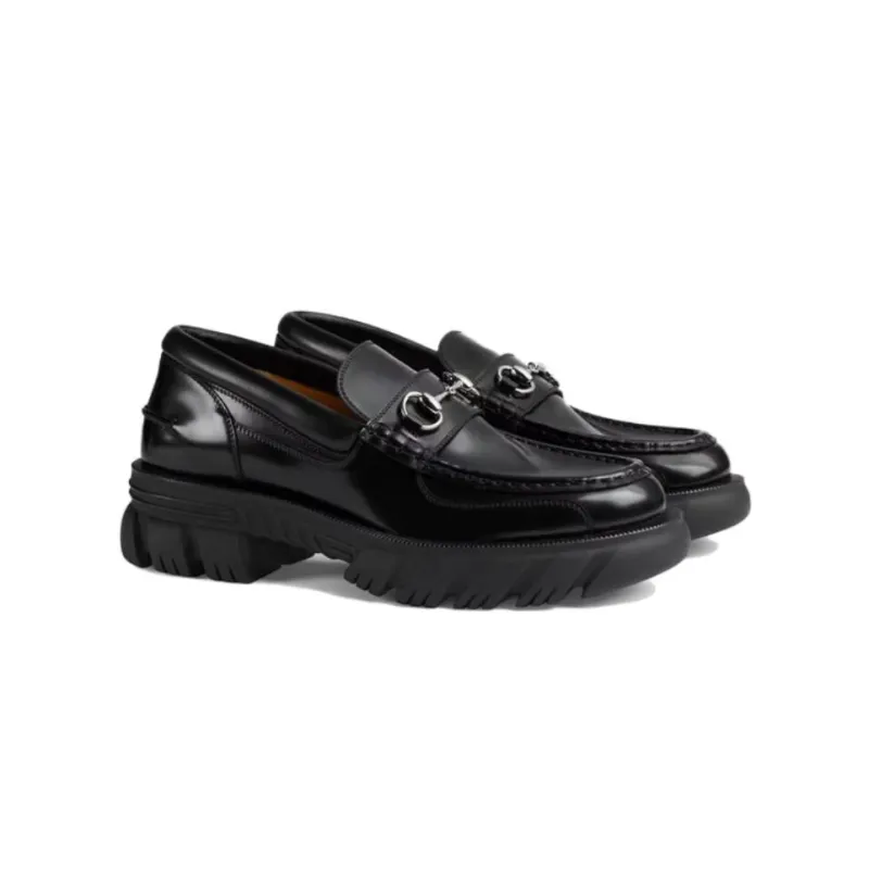 GUCCI Horsebit Loafers Black-2