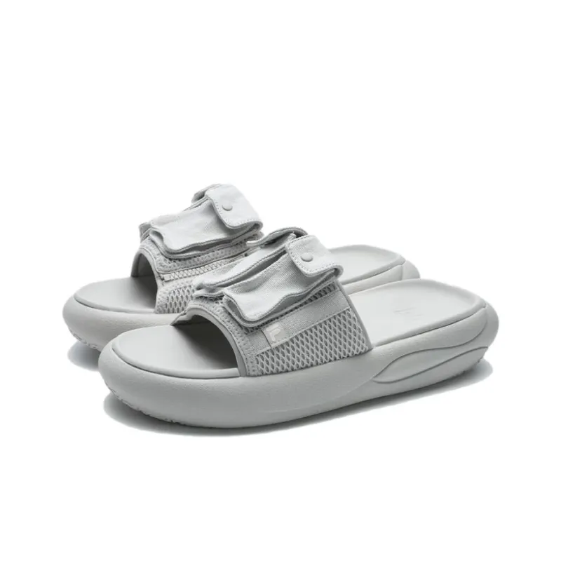 FILA FUSION Quiet Slide Slippers Men's Gray-1