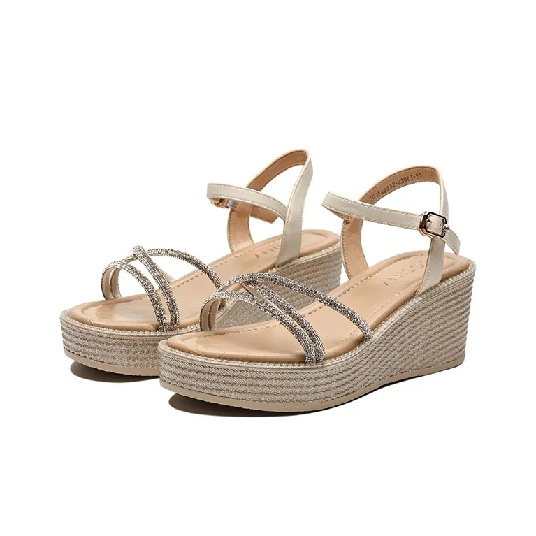JOSINY One Strap Sandals 6.5cm Women's Ecru-1