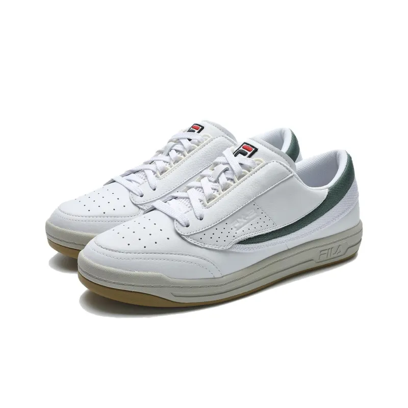 FILA FX-2 Anti-Slip Wear-Resistant Low-Top Skateboard Shoes Men's White Green-1