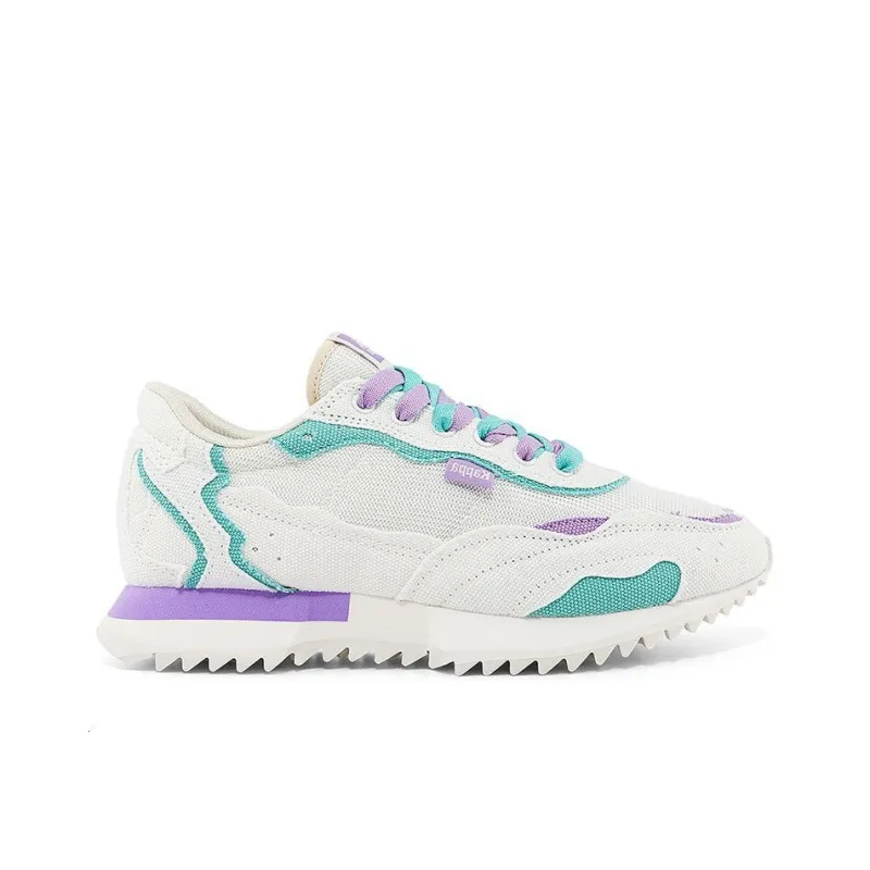 Kappa Anti Slip Wear Resistant Low Top Casual Running Shoes Women's White Blue-1