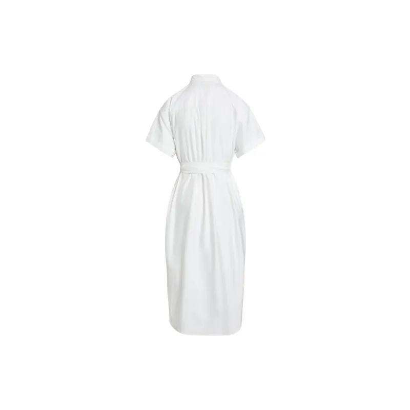 Polo Ralph Lauren SS24 Short Sleeved Dress Women's White-1