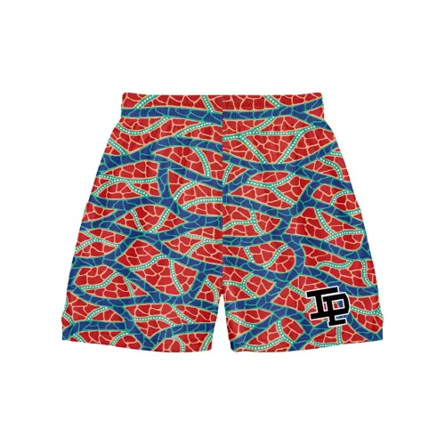 TIP-OFF Casual Shorts Unisex Orange Red