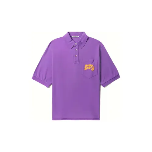 Acne Studios Polo Shirts Men Purple