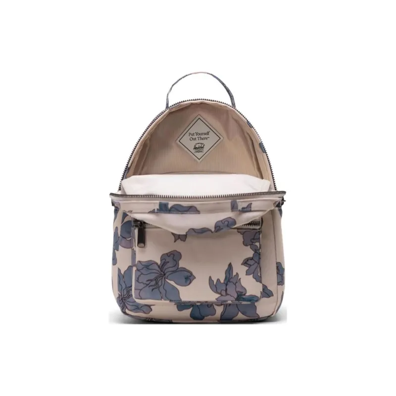 Herschel Nova Series Recycled Fabric Backpack Mini Unisex Moonlight Floral Waves-3