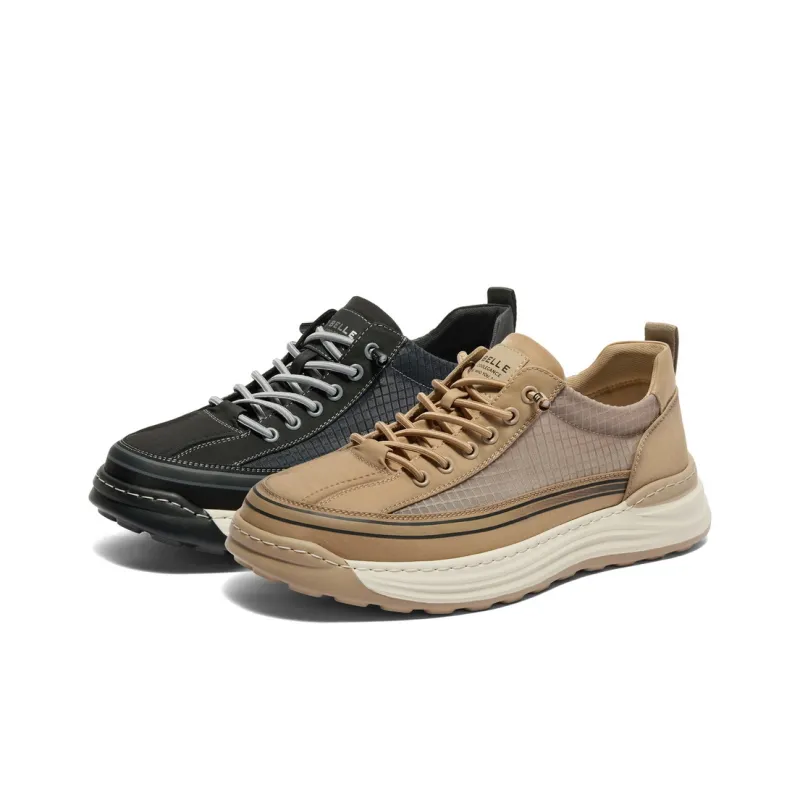 BELLE Casual Shoes Men's Black, Apricot-9