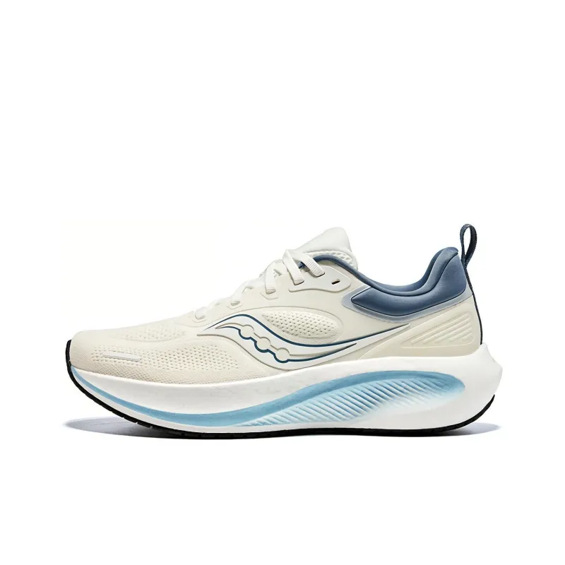 Saucony Surge 3 Coverage Rebound Lightweight Low Top Casual Running Shoes Men's White Blue-0