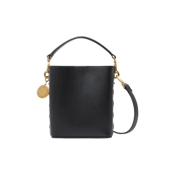 Stella McCartney Frayme Logo Charm Bucket Bag
