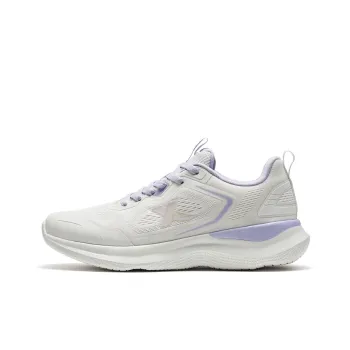 XTEP Running Shoes Women's Low Top Canvas White/Snow Cyan Purple