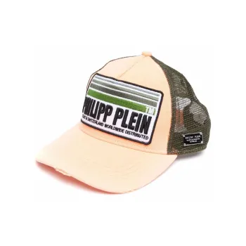 PHILIPP PLEIN Logo-patch Cotton Trucker Hat