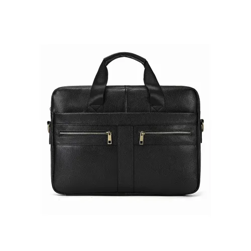 DOSRFINI Genuine Leather Cow Leather Briefcases Men's
