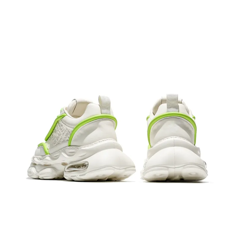 MOERBAI Breathable Lightweight Height Increasing Low-Top Chunky Sneakers Men's-4