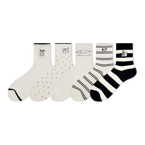 COTTON CHEESE Women's Mid-Calf Socks