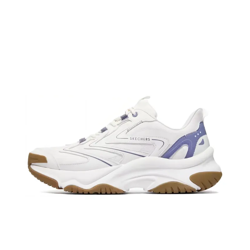 Skechers Anti Slip Wear Resistant Low Top Casual Shoes Men's White Blue-0