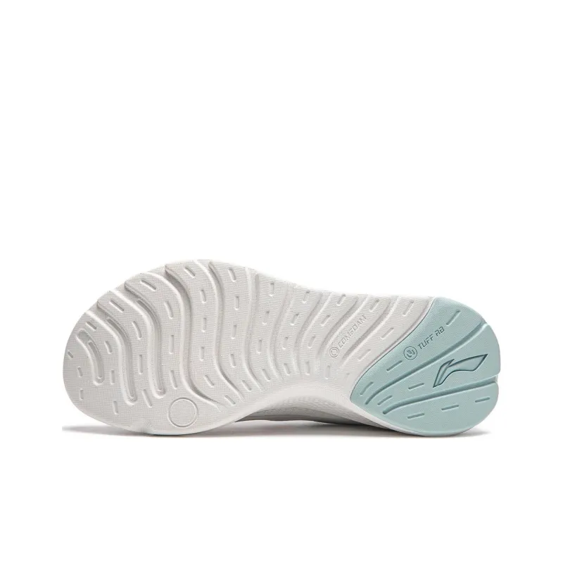 LiNing Anti-Slip Wear-Resistant Low-Top Casual Shoes Women's White Blue-5
