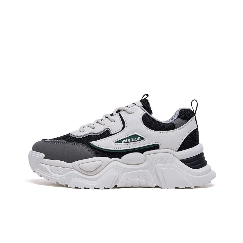 Warrior Slip Resistant Breathable Lightweight Height Increasing Low Top Chunky Sneakers Women's-0