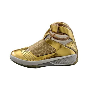 Drake x Jordan Air Jordan 20 PE Durable Breathable Mid Top Vintage Basketball Shoes Men's Gold