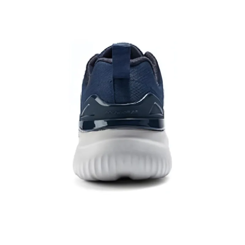 Skechers Shock Absorbers With Slip Resistant And Abrasion Resistant Properties Low Top Casual Running Shoes Men's Blue-3