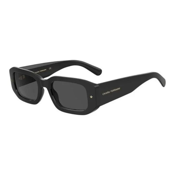 CHIARA FERRAGNI Rectangular Sunglasses Unisex Black-0