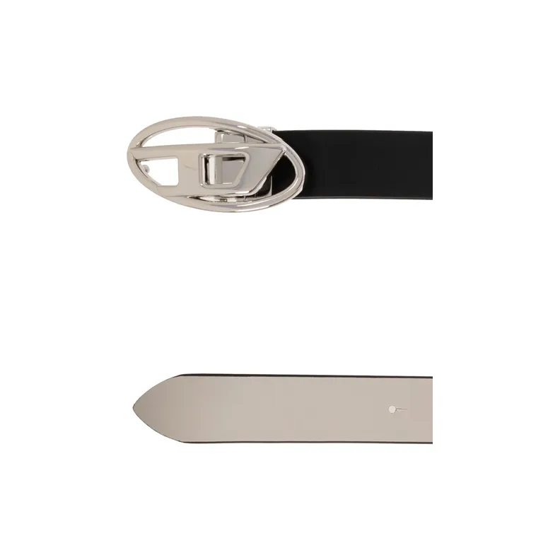 DIESEL B-1DR Logo-buckle Leather Belt-2
