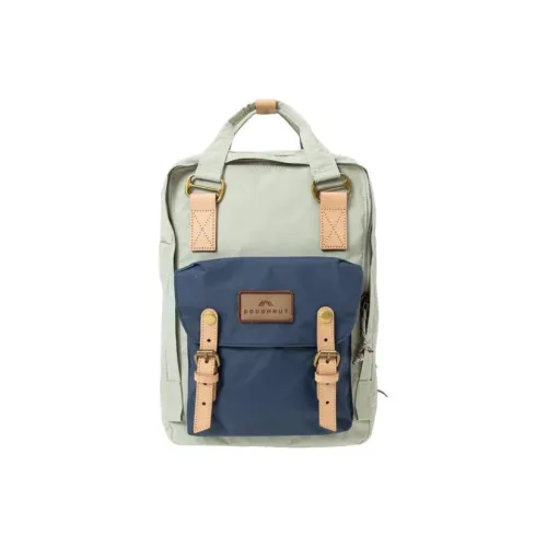 Doughnut Backpacks Light Gray With Marine Blue Accents