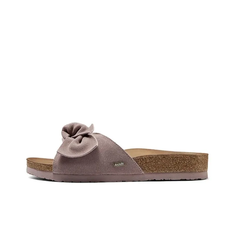 Skechers Rubber Sole Quiet Slide Slippers Women's Pink-0