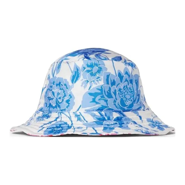 GUCCI Canvas Bucket Hats Women's Pink/Blue-1