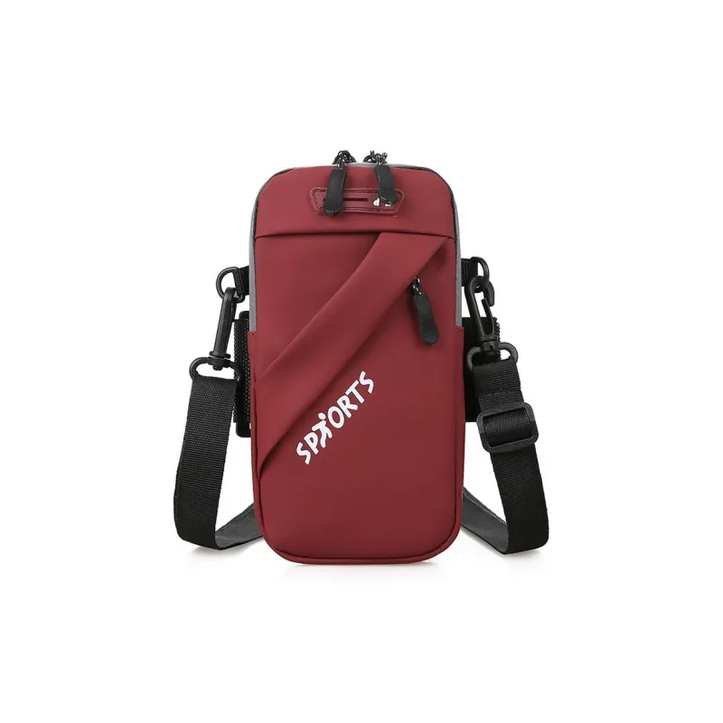 DOSRFINI PU Cell Phone Pouch Men's Blue/Black/Burgundy/Light Gray-3