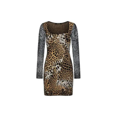 Roberto Cavalli Long-Sleeved Dresses Women's Brown